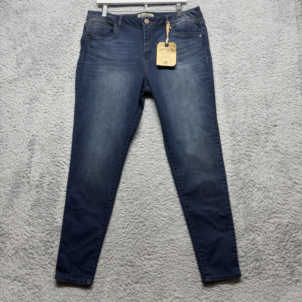 Democracy Freedom Jegging Jeans Womens 16 Blue Curve Equality Slimming New